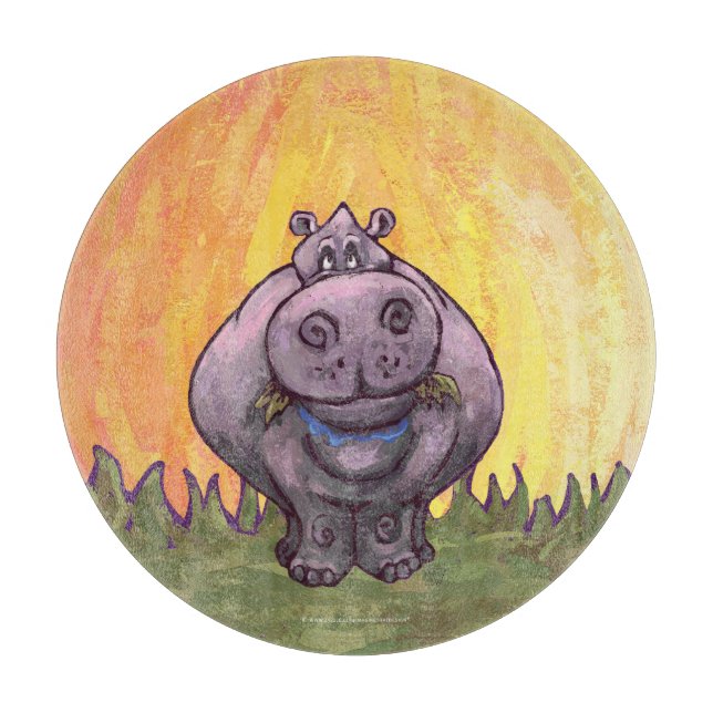 Hippopotamusgeschenke und Zubehör Schneidebrett (Vorderseite)