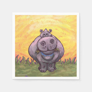 Hippopotamusgeschenke und Zubehör Serviette
