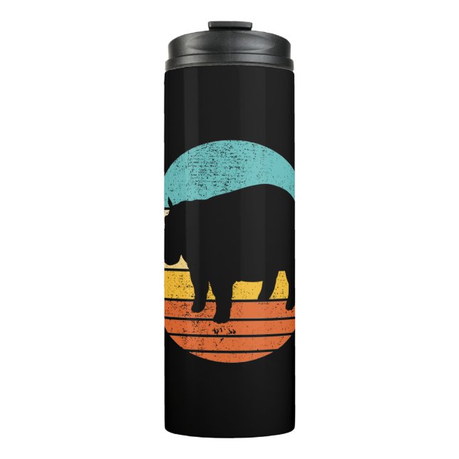 Hippopotomas Retro Sun Thermosbecher (Vorderseite)