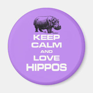 Hippos Hippotamus Fun Design behalten Ruhe und Lie Magnet