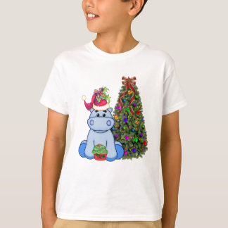 Hippos Weihnachten T-Shirt