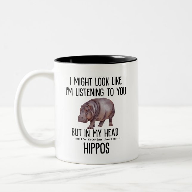 Hippos Zweifarbige Tasse (Links)