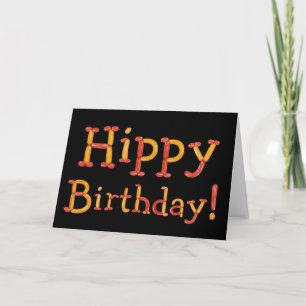 Hippy Birthday Card Karte