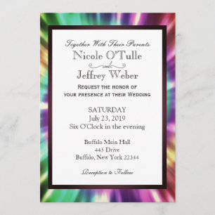 Hippy Chic Gefärbte Krawatte Tye Die Einladung zur