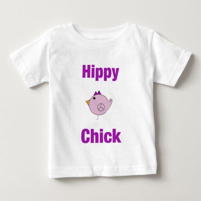 Hippy Chick - Baby Baby T-shirt (Vorderseite)