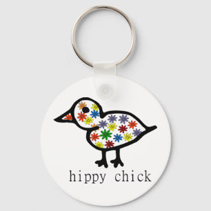 Hippy Chick Schlüsselanhänger