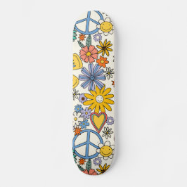 Hippy-Floral Skateboard