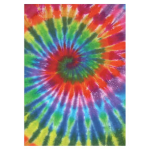 Hippy FriedensRetro 60er gefärbte Krawatte Tischdecke