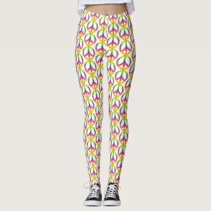 Hippy-Friedenszeichen Leggings