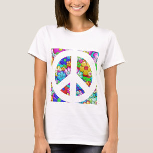 Hippy-Friedenszeichen T-Shirt