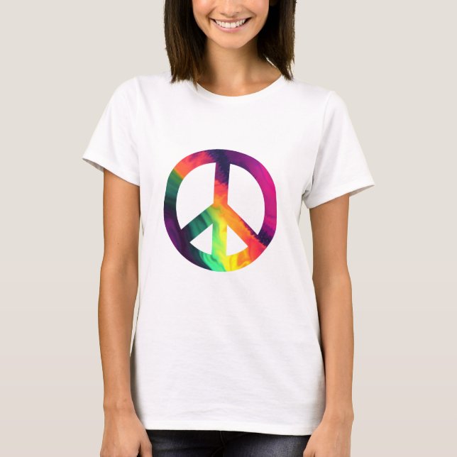 Hippy-Friedenszeichen T-Shirt (Vorderseite)