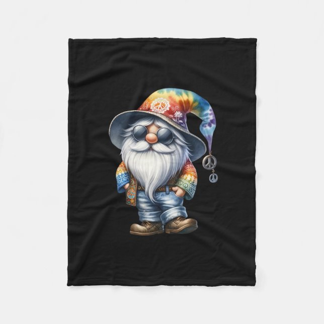 Hippy Gnome Fleecedecke (Vorderseite)