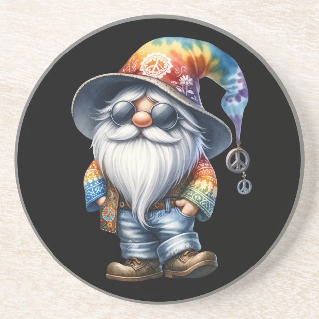 Hippy Gnome Getränkeuntersetzer (Vorne)