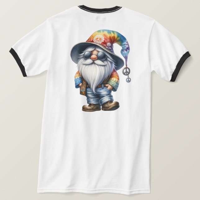 Hippy Gnome T-Shirt (Design Rückseite)