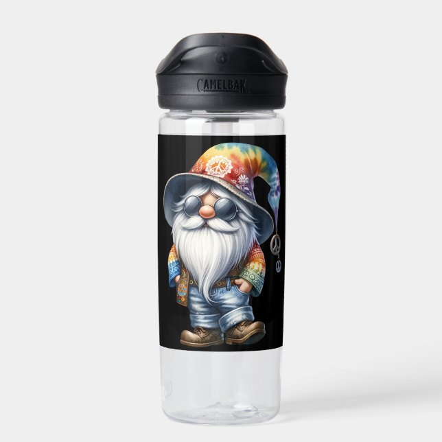 Hippy Gnome Trinkflasche (Rückseite)