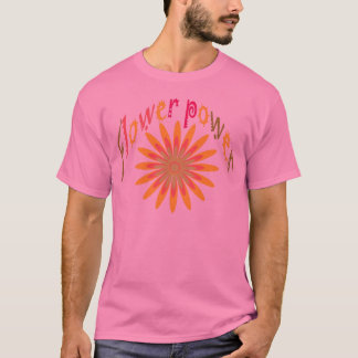 Hippy Groovy Blume Power T - Shirt