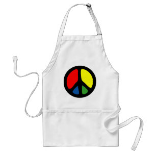 Hippy Groovy Peace Symbol Schürze