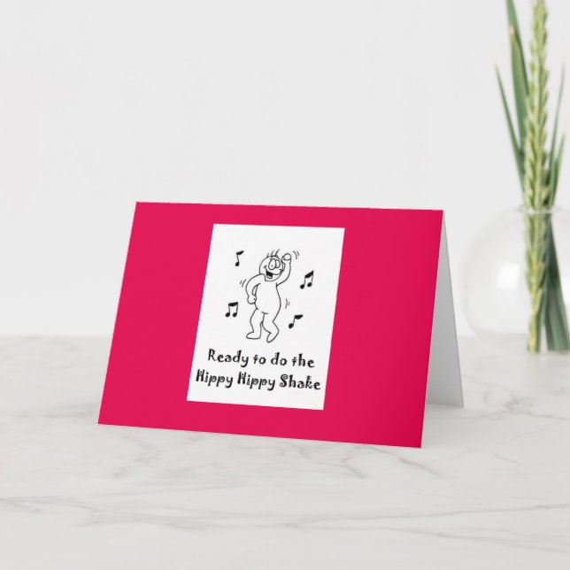 Hippy Hippy Shake Karte (Vorderseite)