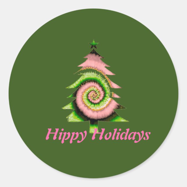 Hippy Holiday Sticker (Vorderseite)