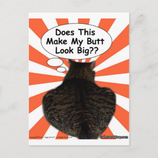 Hippy Kitty lässt mein Hintern so groß aussehen? Postkarte