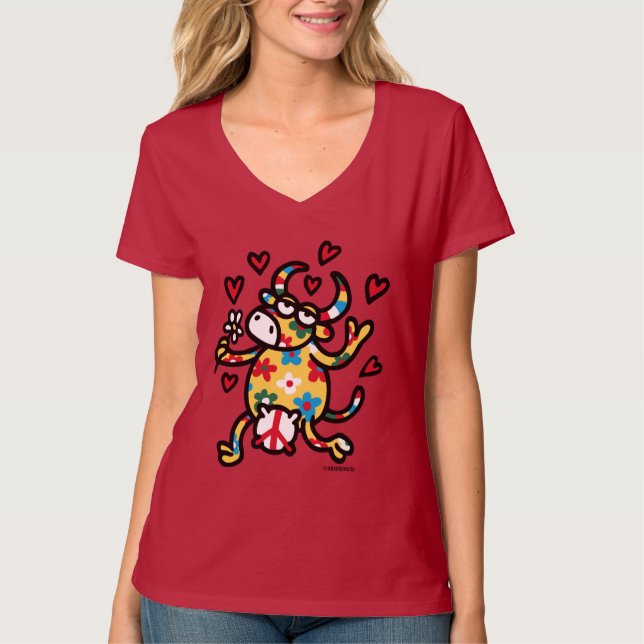 Hippy leersteht T-Shirt (Vorderseite)