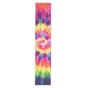 Hippy Peace Retro 60er Gefärbte Krawatte Medium Ta Mittelgroßer Tischläufer