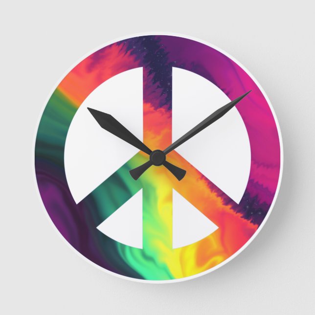 Hippy Peace rund um die Uhr (Vorderseite)