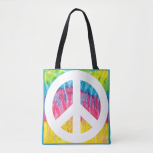 Hippy-Peace-Schild-Tasche