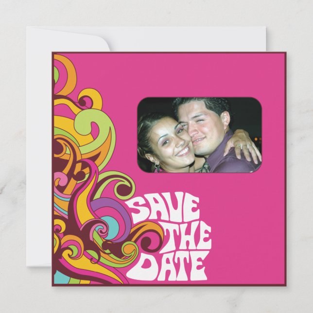 Hippy-Save the Date-Foto-Einladung Save The Date (Vorderseite)