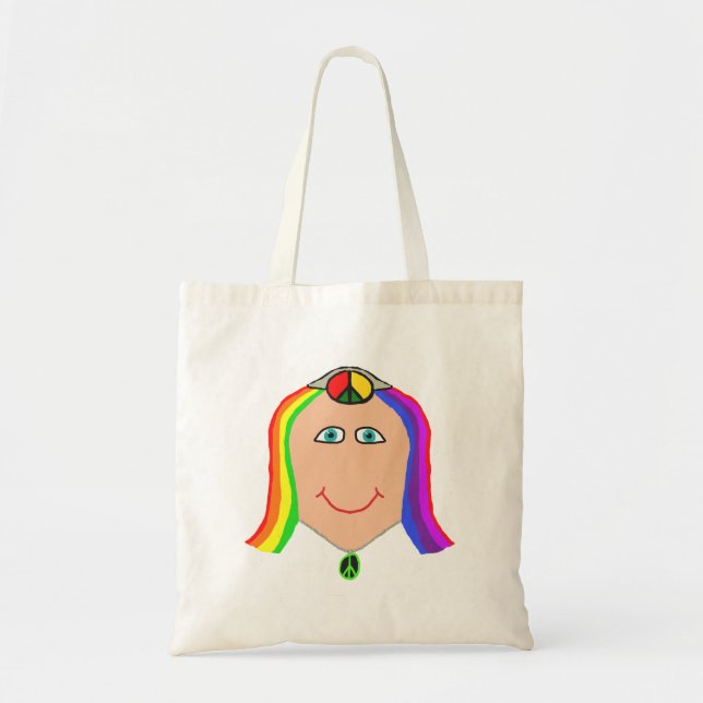 Hippy Smile Tragetasche (Vorne)