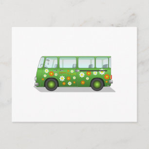 Hippy Van Postkarte