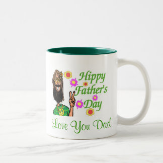 Hippy-Vatertag-Tasse Zweifarbige Tasse