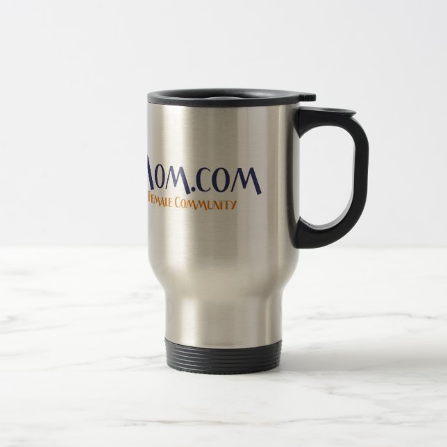 HippyMom Silber-Reise-Tasse Reisebecher (Rechts)