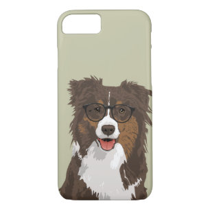 Hipster-australischer Schäfer-Hundetelefon-Kasten Case-Mate iPhone Hülle