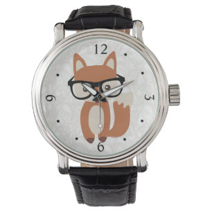 Hipster-BabyFox w/Glasses Armbanduhr