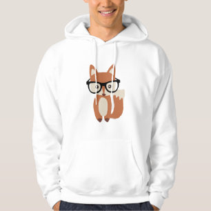 Hipster-BabyFox w/Glasses Hoodie