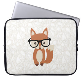Hipster-BabyFox w/Glasses Laptopschutzhülle