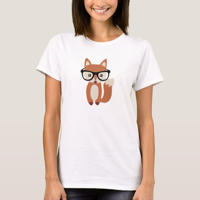 Hipster-BabyFox w/Glasses T-Shirt (Vorderseite)