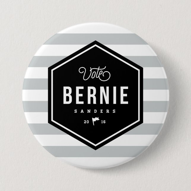 Hipster Bernie Button (Vorderseite)