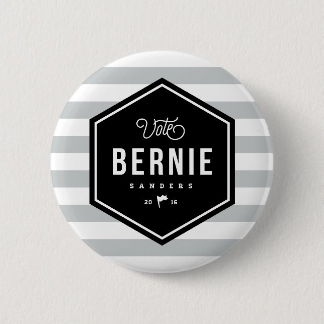 Hipster Bernie Button (Vorderseite)