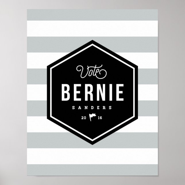 Hipster Bernie Poster (Vorne)
