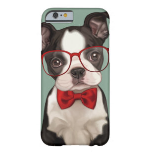 Hipster-Boston-Terrier Barely There iPhone 6 Hülle