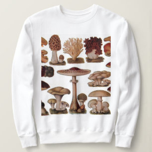 Hipster - Botanischer Ausdruck - Vintage Pilze Sweatshirt