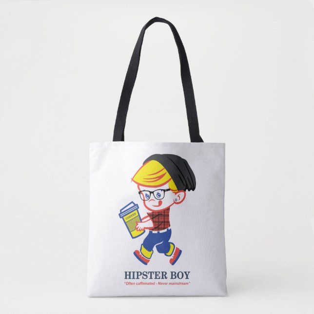 Hipster Boy - Parody-Illustration (Vorderseite)