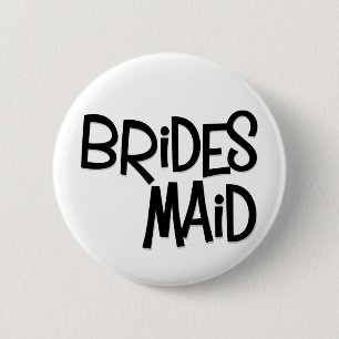 Hipster-Brautjungfer Button