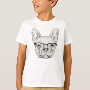 Hipster-Bulldogge T-Shirt