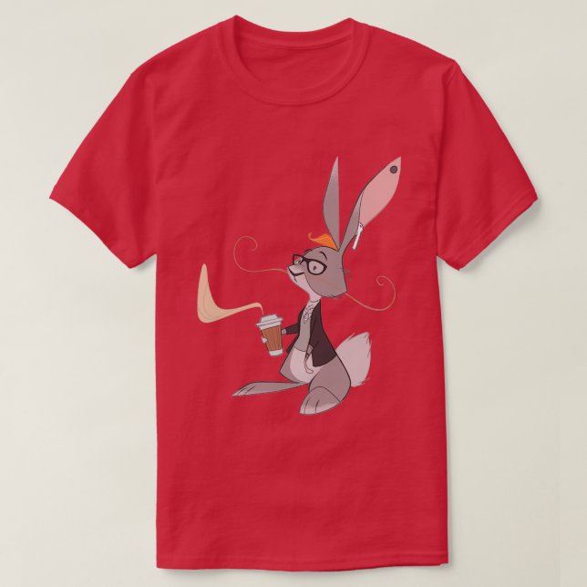Hipster Bunny T-Shirt (Design vorne)