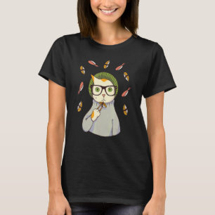 Hipster Cat Funny Japanese Sushi Cats Kitty Liebha T-Shirt
