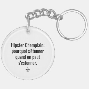 Hipster Champlain s'estonne - VOS COULEURS Schlüsselanhänger