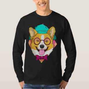Hipster Corgi Dog Niedlich Corgi Ideen Männer Frau T-Shirt